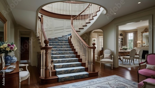 staircase in the hotel