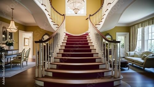 staircase in the hotel