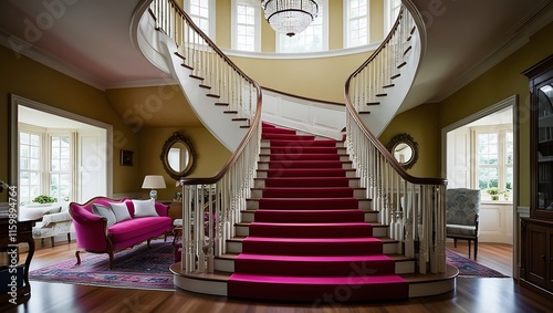 staircase in the hotel