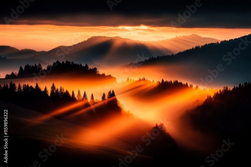 A sunrise over a mountain range, representing the importance of new beginnings and opportunities