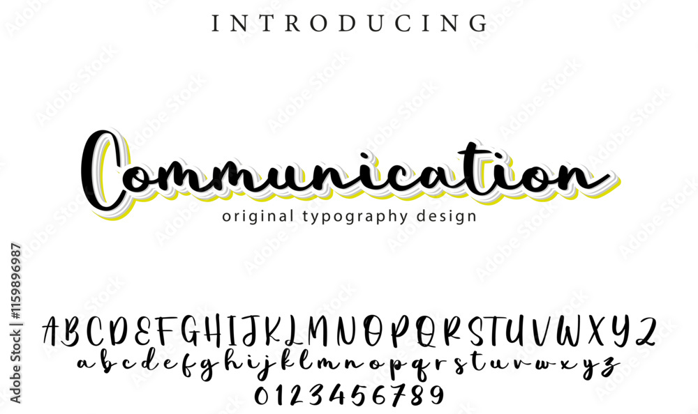 Communication Font Stylish brush painted an uppercase vector letters, alphabet, typeface Communication Font Stylish brush painted an uppercase vector letters, alphabet, typeface