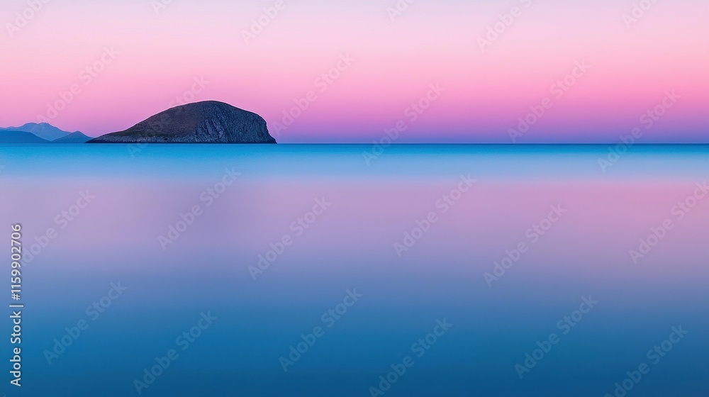 Serene Coastal Landscape at Twilight with Gentle Waves and Vibrant Sky Colors by the Horizon Serene Coastal Landscape at Twilight with Gentle Waves and Vibrant Sky Colors by the Horizon
