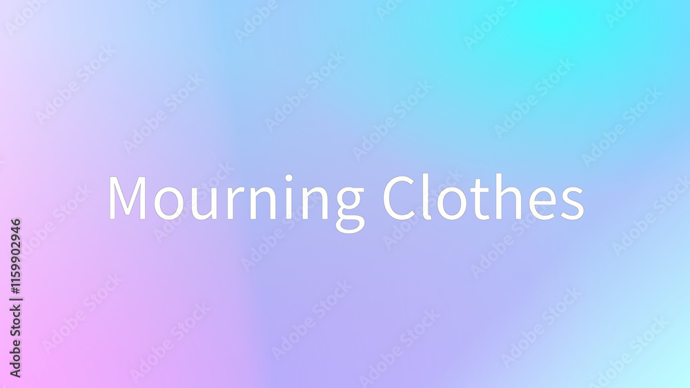 Mourning Clothes のグラデーション背景イラスト Mourning Clothes のグラデーション背景イラスト