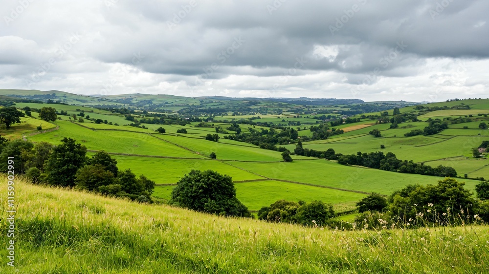 Tranquil landscapes of rolling hills countryside nature photography overcast sky panoramic view serenity Tranquil landscapes of rolling hills countryside nature photography overcast sky panoramic view serenity