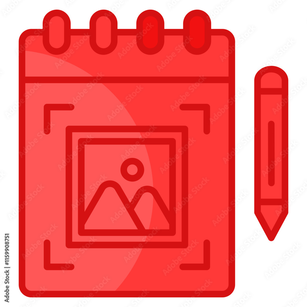 Sketchbook Icon Element For Design Sketchbook Icon Element For Design
