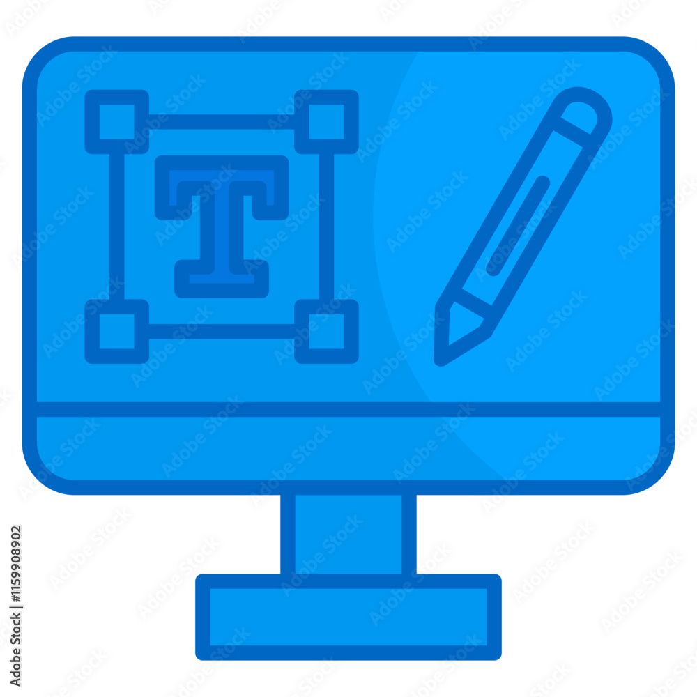 Typography  Icon Element For Design