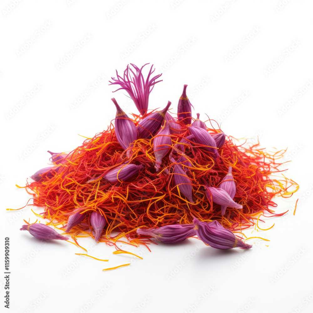 Fototapeta premium Saffron on white background