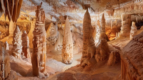 The Petrified Symphony. Nature's Artistic Formation photo