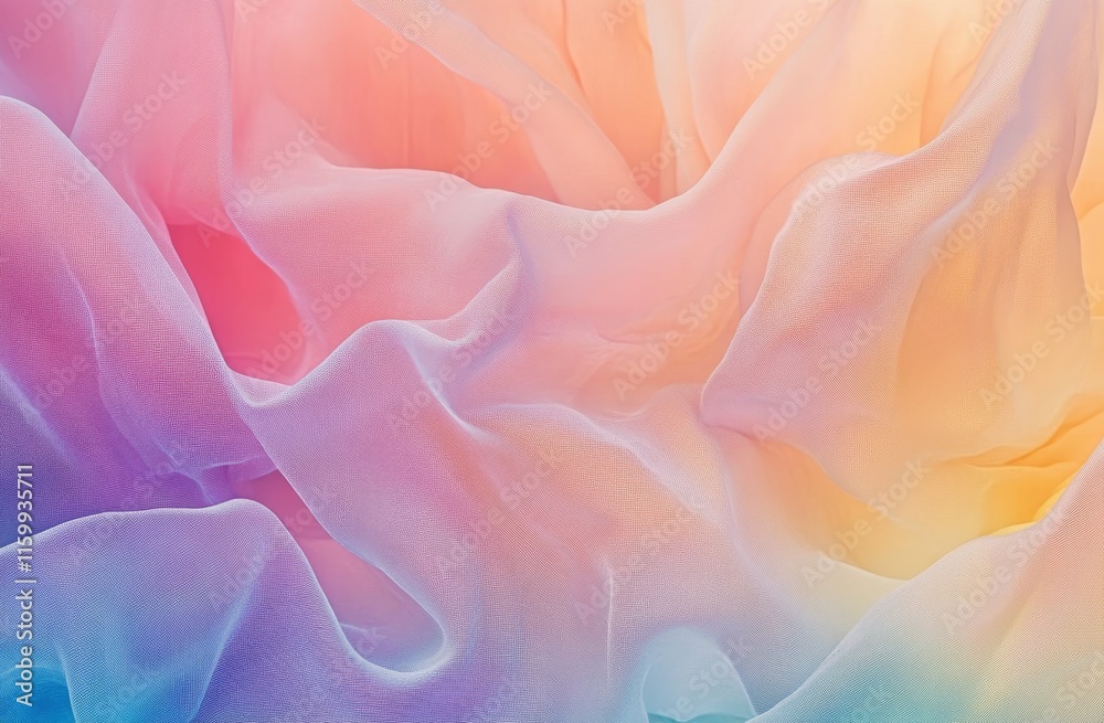 Obraz premium Pastel rainbow fabric texture background.