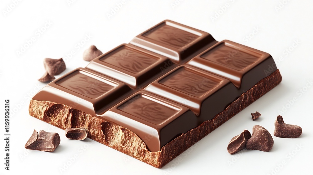 Delectable Chocolate Bar Pieces Arranged for Indulgent Snacking Experience Delectable Chocolate Bar Pieces Arranged for Indulgent Snacking Experience