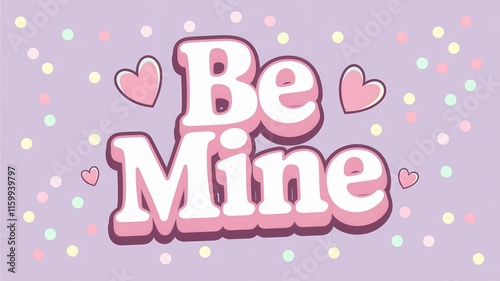 Romantic Happy Valentine's Day design with elegant script font concept. Playful 