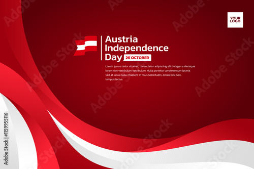 Austria flag background, Austria independence day 26th october