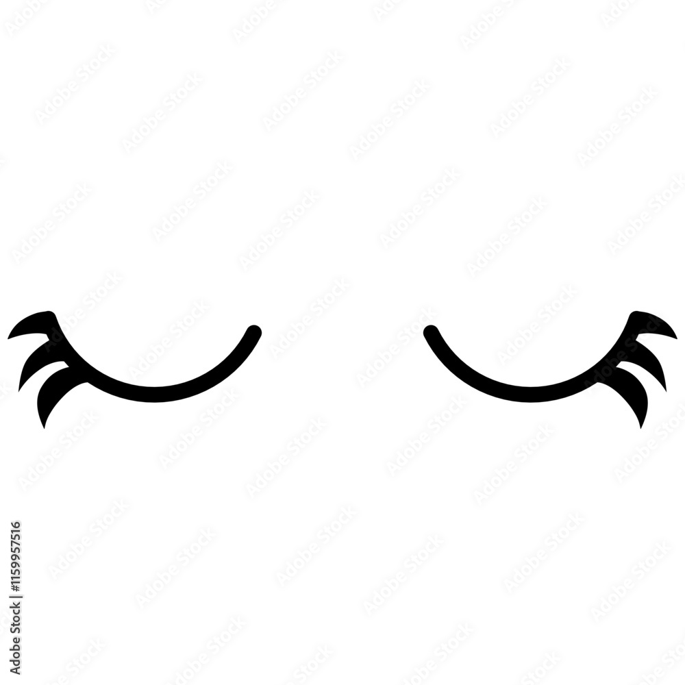 Hand drawn Isolated Eyebrows Cartoon Hand drawn Isolated Eyebrows Cartoon