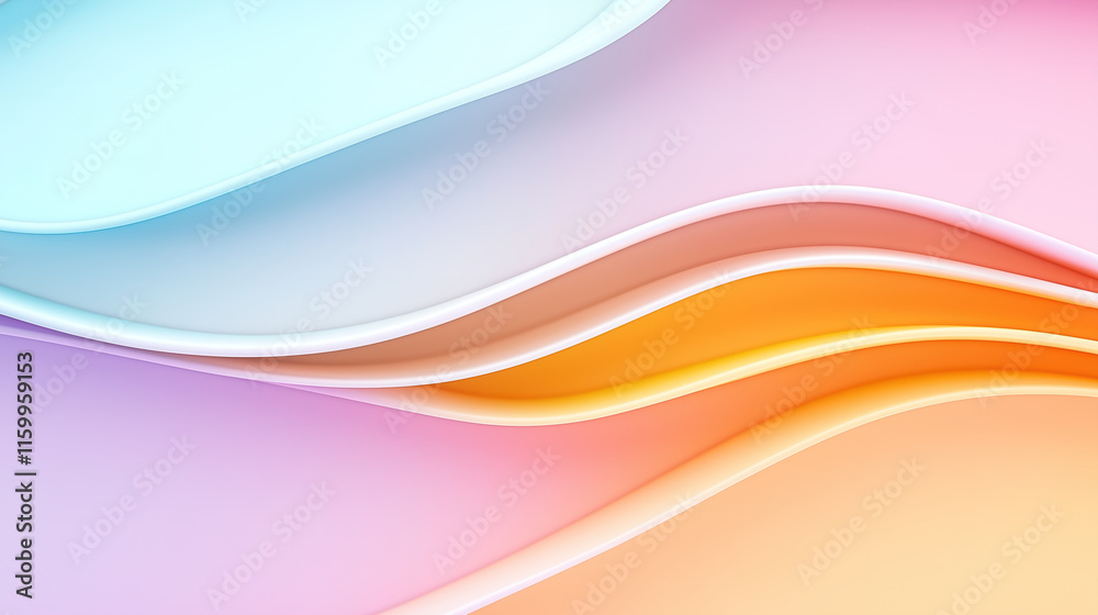 Obraz premium Abstract waves of soft colors