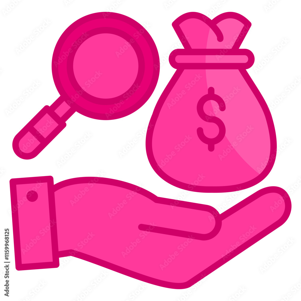 Bribery Investigation Icon Element For Design Bribery Investigation Icon Element For Design