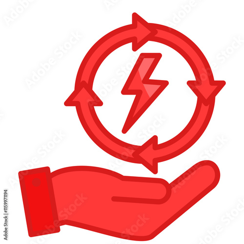 Energy Efficiency  Icon Element For Design