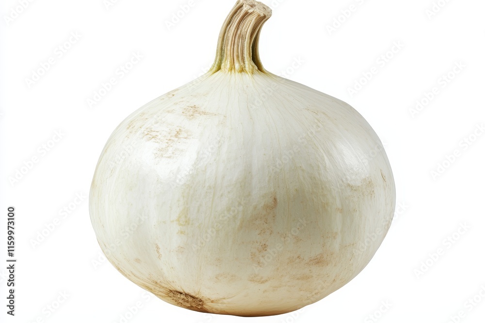 Single white onion isolated on white background. Single white onion isolated on white background.