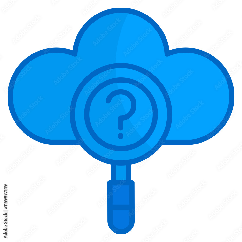 Question Cloud Icon Element For Design Question Cloud Icon Element For Design