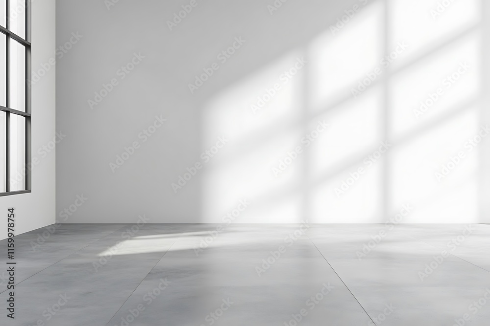 Sleek, minimalistic product display design with a grey gradient studio backdrop and white empty wall, perfect for marketing presentations Sleek, minimalistic product display design with a grey gradient studio backdrop and white empty wall, perfect for marketing presentations