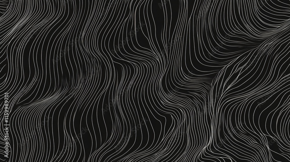 Abstract Wavy Line Vector Pattern Background Abstract Wavy Line Vector Pattern Background