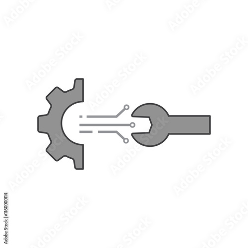 Gear circuit and wrench  icon