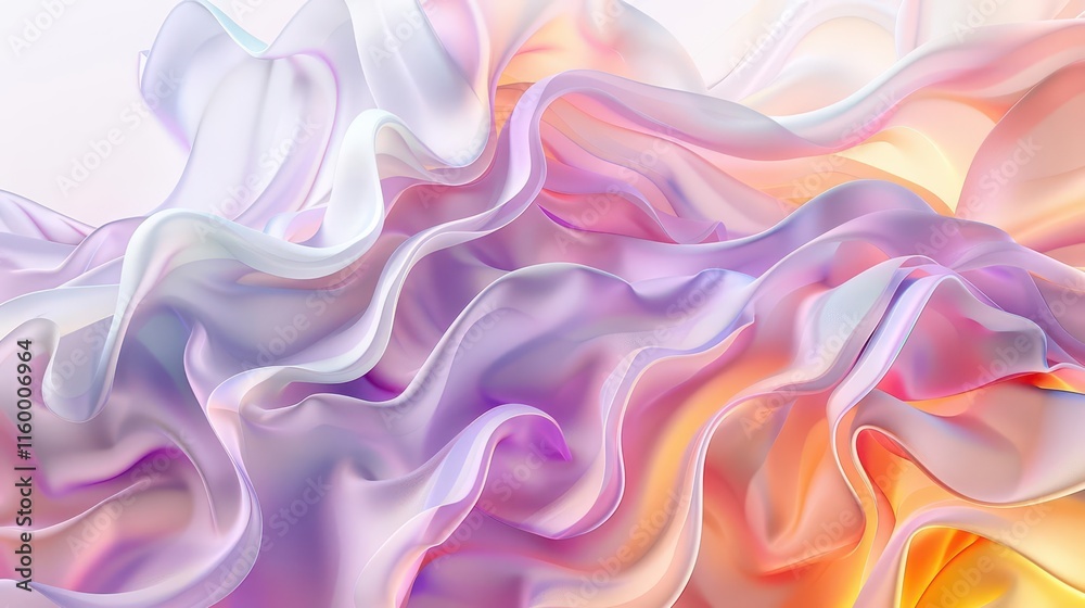 Obraz premium Electric Dreams. Vibrant organic liquid patterns in shades of purple, magenta, and electric blue.