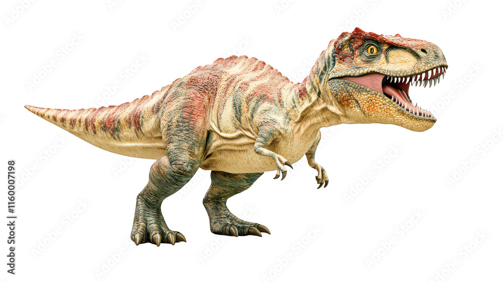 Fototapeta premium Realistic Dinosaur Model in a Vivid Pose