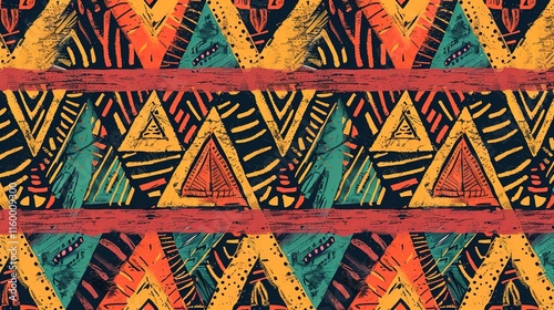 Tribal pattern wallpaper