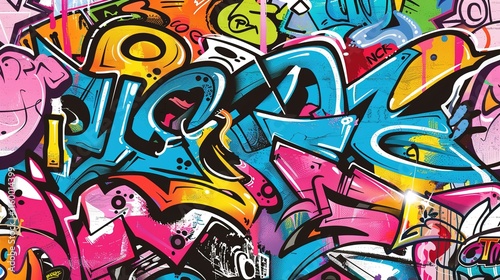 Wallpaper Mural Urban Graffiti pattern wallpaper Torontodigital.ca