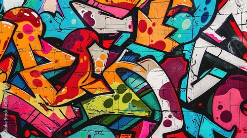 Wallpaper Mural Urban graffiti pattern wallpaper Torontodigital.ca