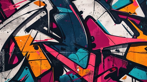 Wallpaper Mural Urban graffiti pattern wallpaper Torontodigital.ca