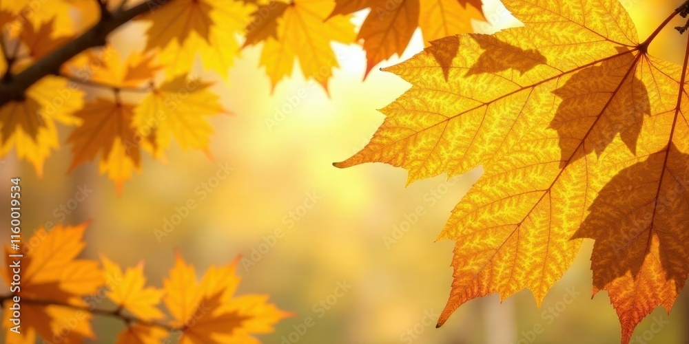 Autumnal foliage displays vibrant golden hues against a soft, sun-drenched backdrop, showcasing the intricate details of nature's artistry. Autumnal foliage displays vibrant golden hues against a soft, sun-drenched backdrop, showcasing the intricate details of nature's artistry.
