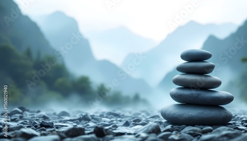 zen, stones, stacked, mist, light, rocky, surface, mountains, misty, towering, background, serene, tranquil, harmony, nature, balance, peaceful, meditative, elegant, scenic, outdoors, natural, calm, photo