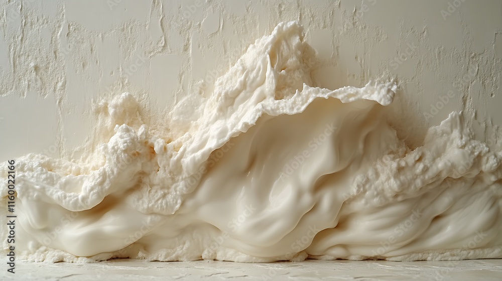 Creamy White Abstract Wave Sculpture Art Creamy White Abstract Wave Sculpture Art