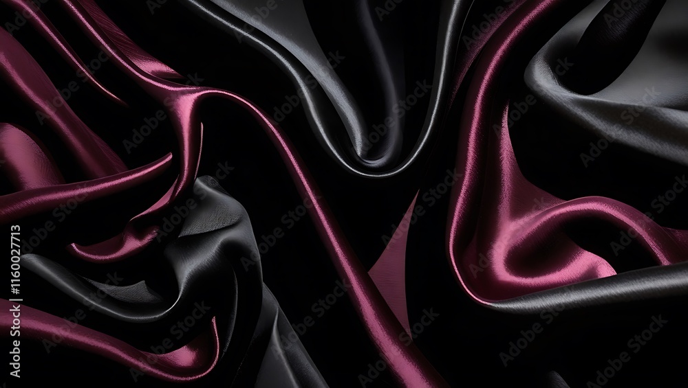 Fototapeta premium red and black satin fabric