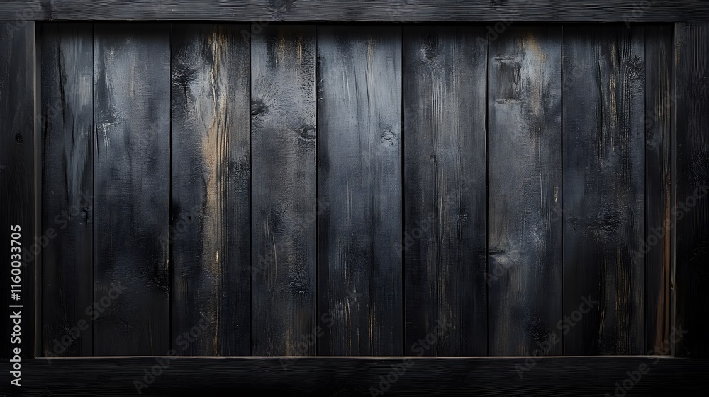 Fototapeta premium Transparent background black wooden frame.