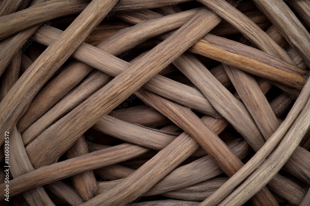 Intricate Woven Pattern of Natural Wood - A Detailed Close-up Intricate Woven Pattern of Natural Wood - A Detailed Close-up