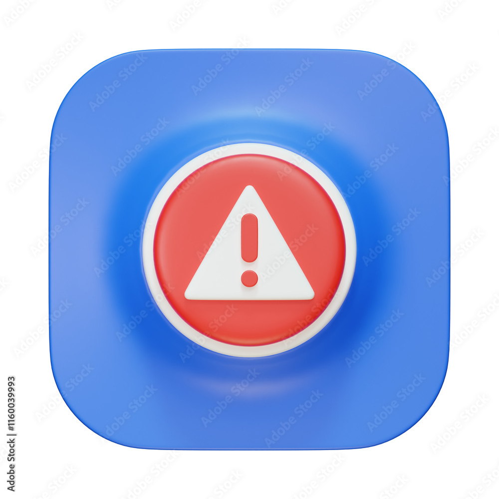 3d alert warning danger caution icon 3d alert warning danger caution icon