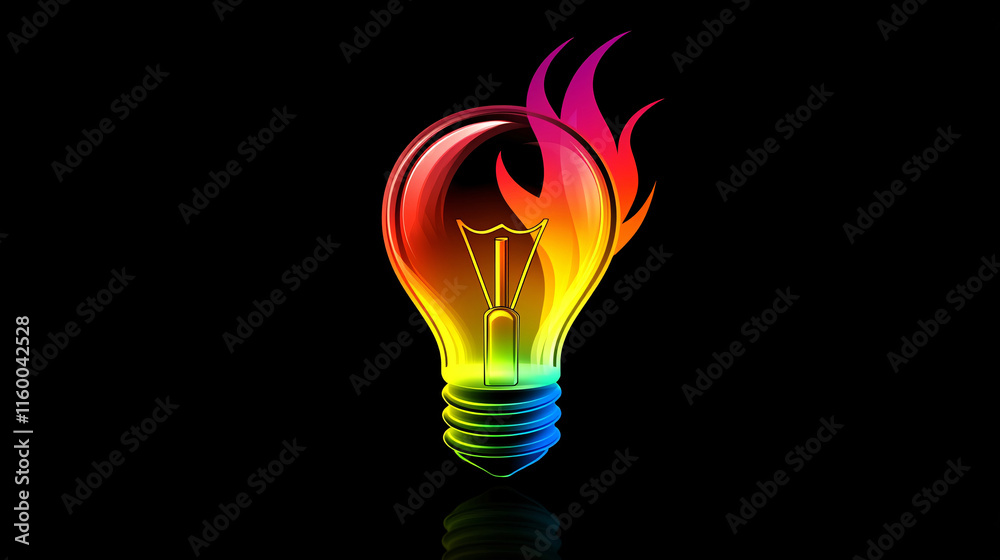 Creative light bulb explodes with colorful paint, sparks and splashes on a black background, concept. Think differently creative idea concept. Motion Color, Ink swirling
Creative light bulb explodes with colorful paint, sparks and splashes on a black background, concept. Think differently creative idea concept. Motion Color, Ink swirling
