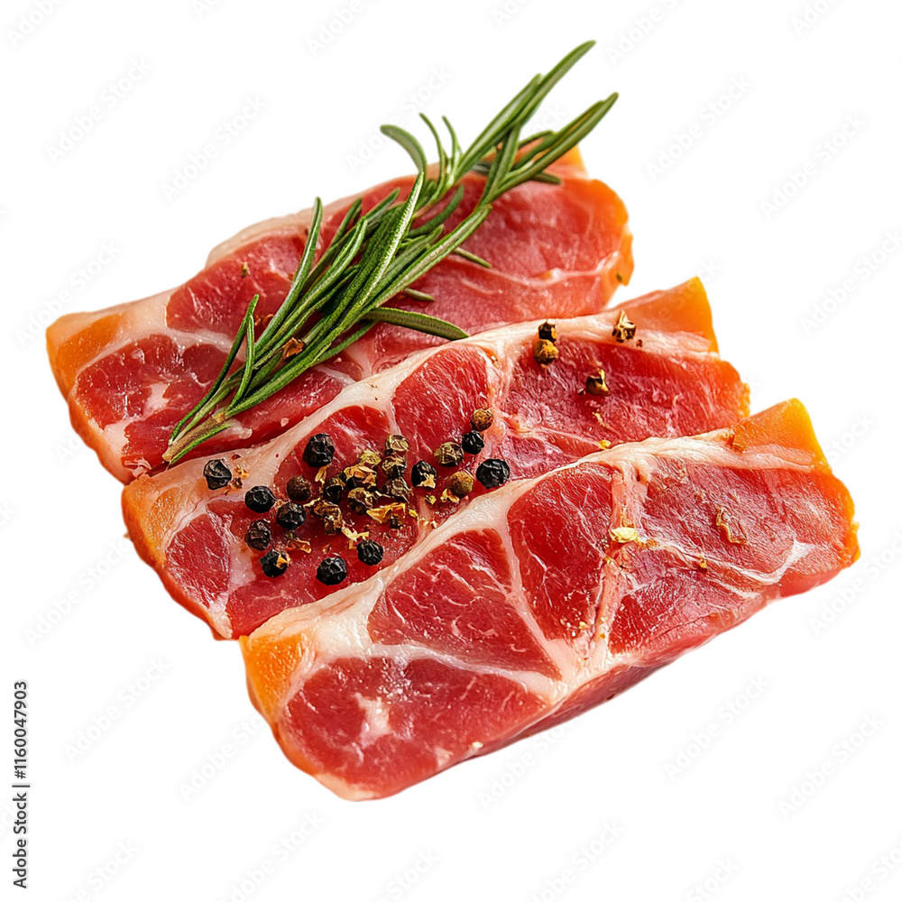 Crispy Bacon Slices Isolated on transparent background Crispy Bacon Slices Isolated on transparent background