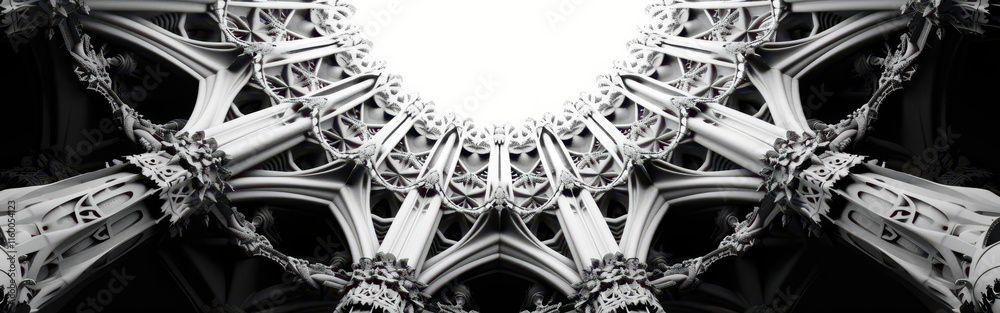 Urban Symmetry. Monochromatic architectural beauty Urban Symmetry. Monochromatic architectural beauty