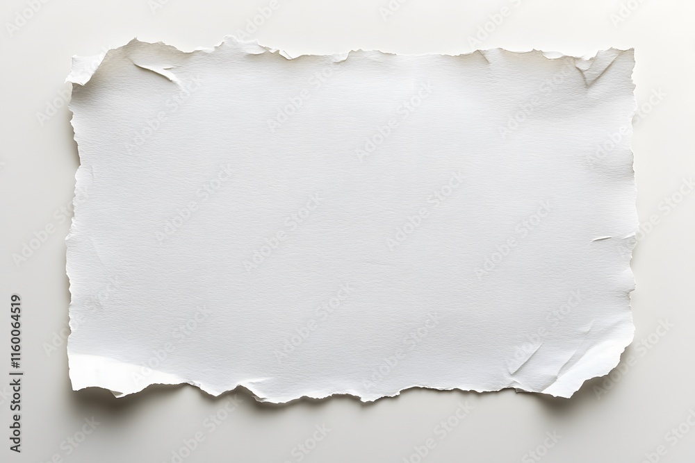 Torn Paper Edge Isolated on White Background – Creative Texture for Design and Art Projects Torn Paper Edge Isolated on White Background – Creative Texture for Design and Art Projects