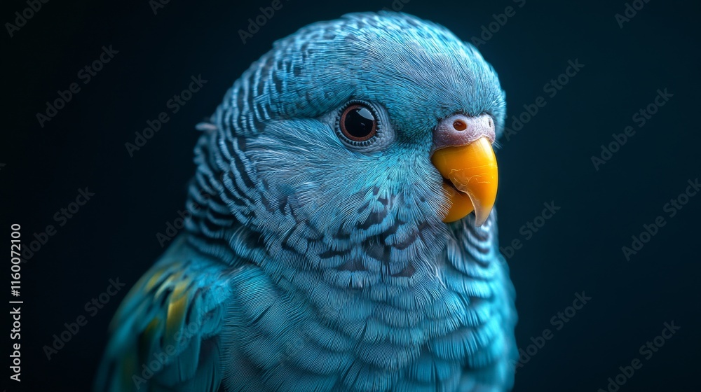 Obraz premium Blue Budgie Close-up
