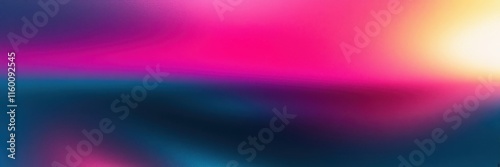 Wallpaper Mural Abstract sunset, vibrant gradient, neon pink, electric blue, orange glow, horizon blur, minimalist landscape, digital art, smooth color transition, atmospheric, dreamy, surreal, wide panorama, etherea Torontodigital.ca