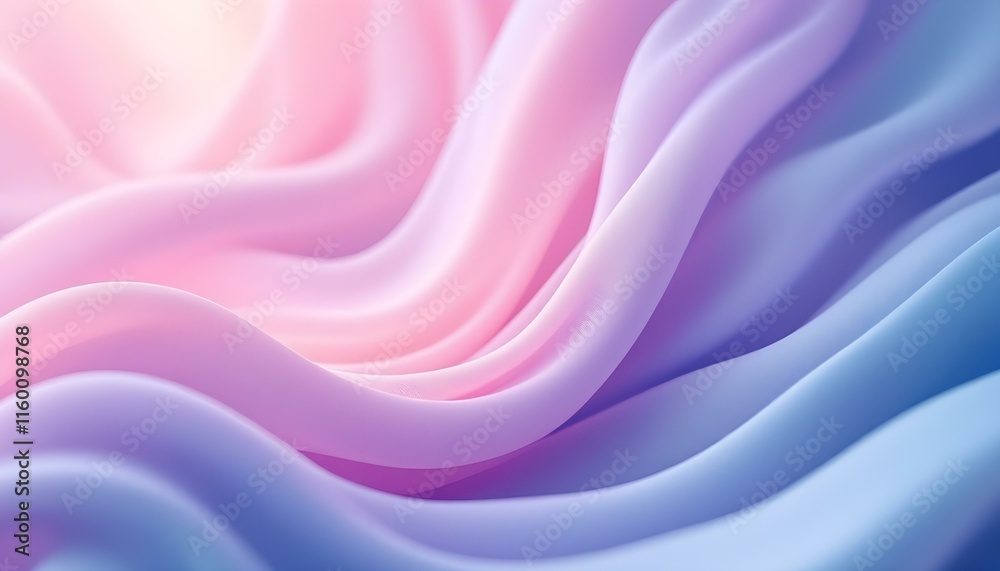 Obraz premium Pastel tone purple pink blue gradient defocused abstract photo smooth lines pantone color background. Abstract pastel gradient background with smooth lines in purple, pink and blue hues, color, pastel