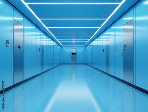 Hightech deposit box room with touchpad entry  reinforced steel walls  and integrated digital security  techenabled deposit service  modern  secure