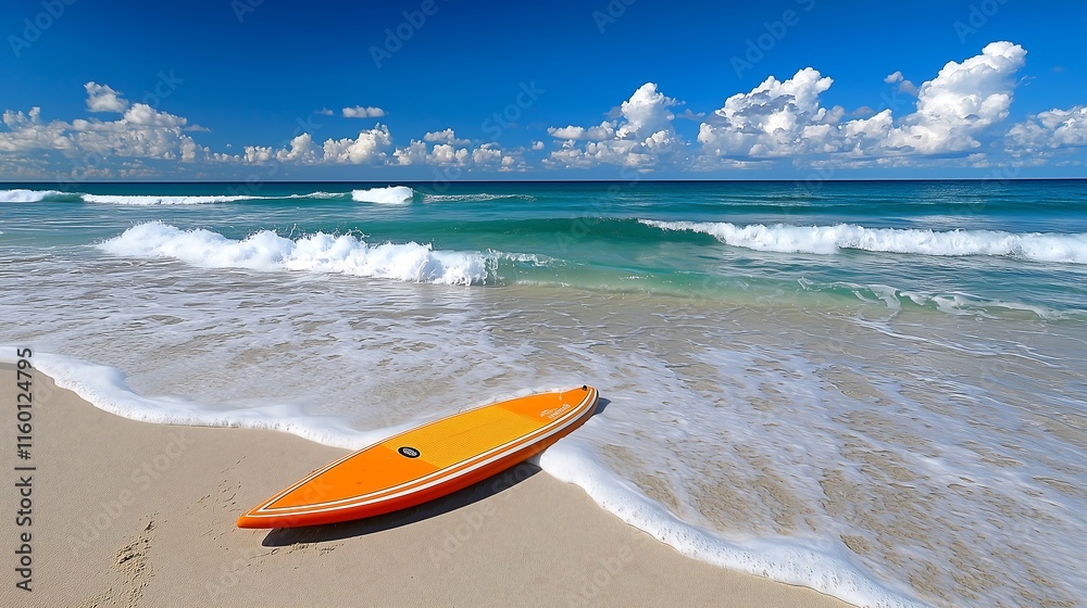 Surfing adventure at sunny beach ocean waves landscape photography tropical paradise Surfing adventure at sunny beach ocean waves landscape photography tropical paradise