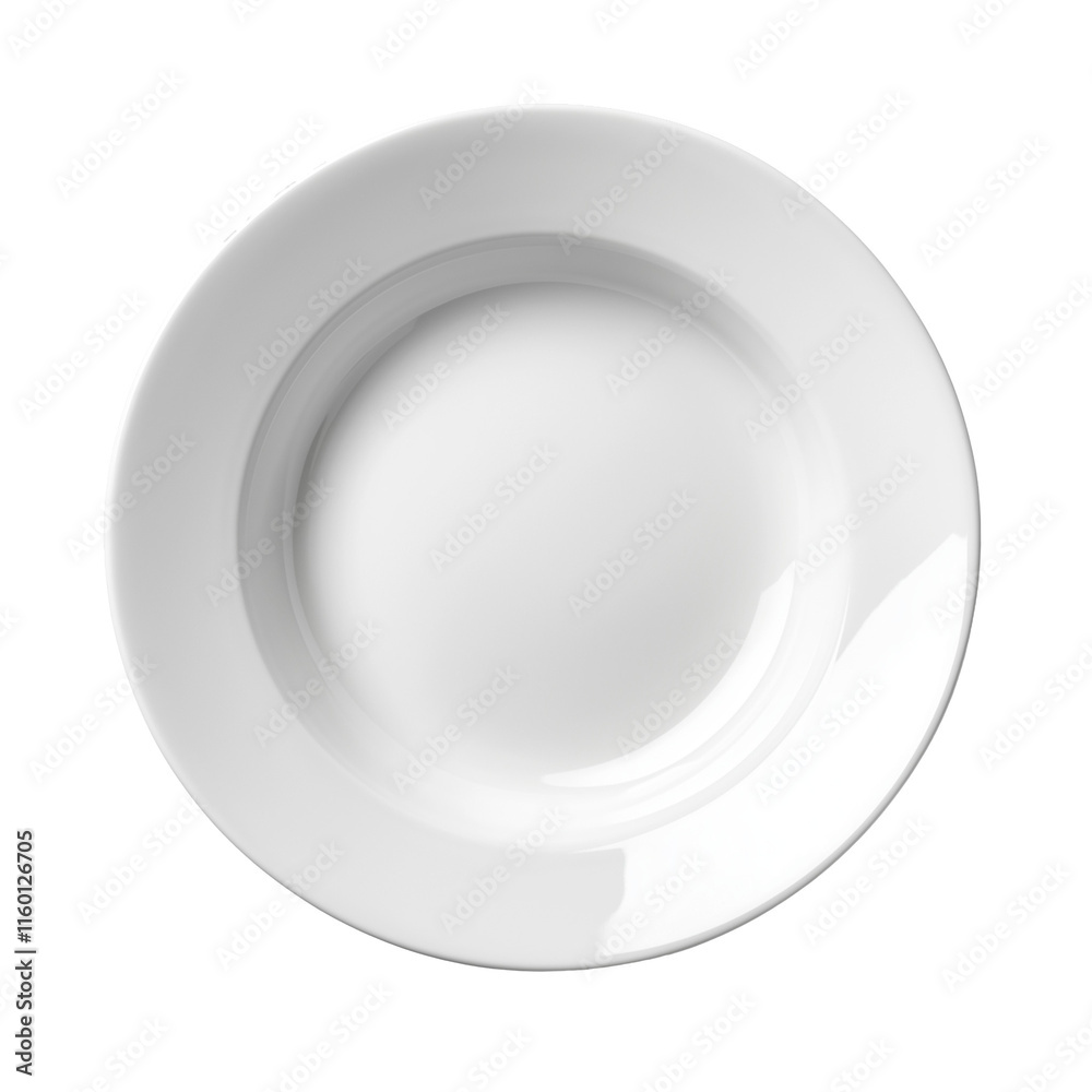 Isolated white plate with soft lighting on transparent background, high resolution, and clean composition. Isolated white plate with soft lighting on transparent background, high resolution, and clean composition.