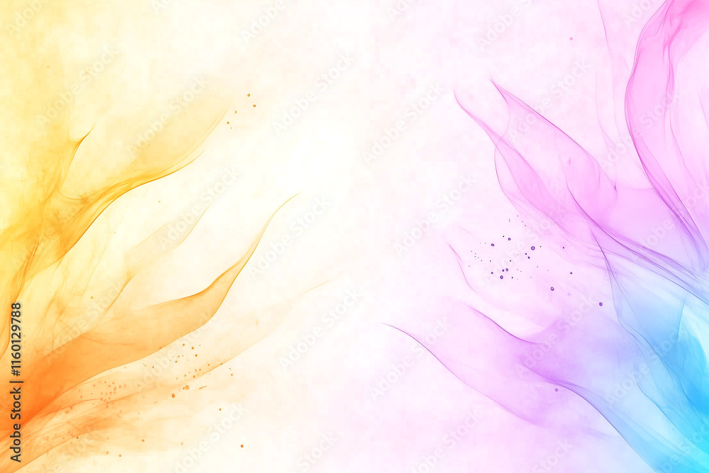 Obraz premium A colorful background with a white line in the middle. The background is a mix of orange, pink, and blue