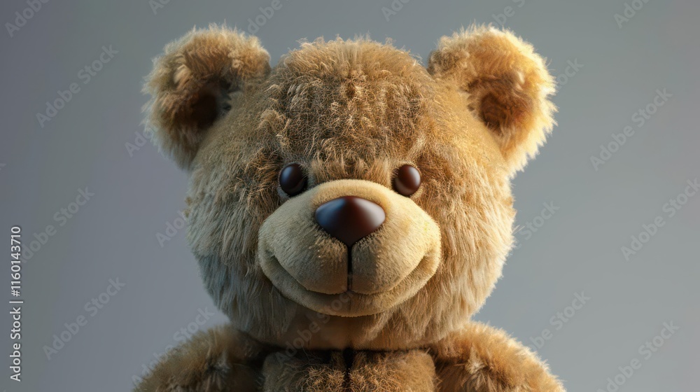 Obraz premium Curious Brown Bear. Wildlife Exploration concept